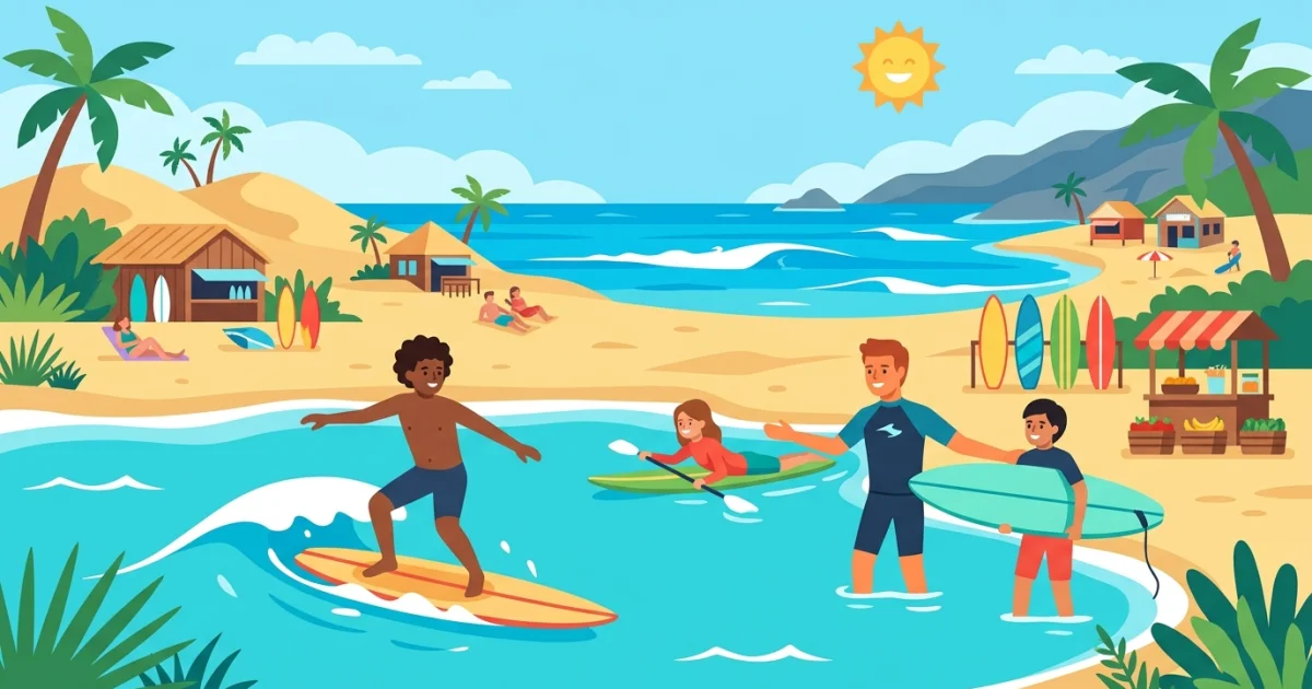 Os destinos de surfe mais indicados para iniciantes no Brasil